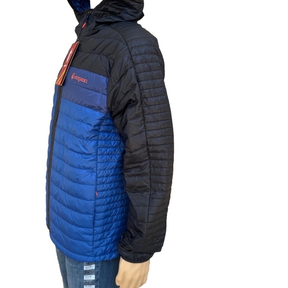 Cotopaxi Capa Insulated Hooded Jacket Men Black Pacific YKK Zip Small S - Picture 4 of 5